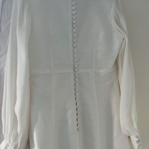 Silk timeless wedding dress